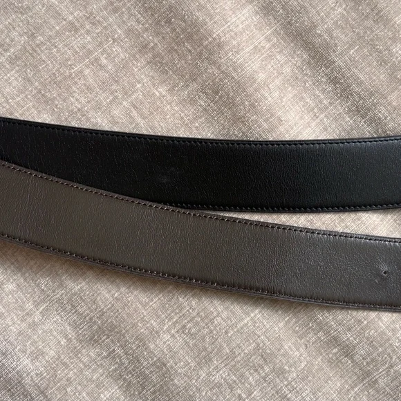 Authentic HERMES gold Constance H buckle brown black belt 85cm unisex - Picture 7 of 12